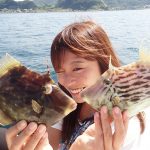 千葉県富津市金谷近くで、カワハギを釣り！